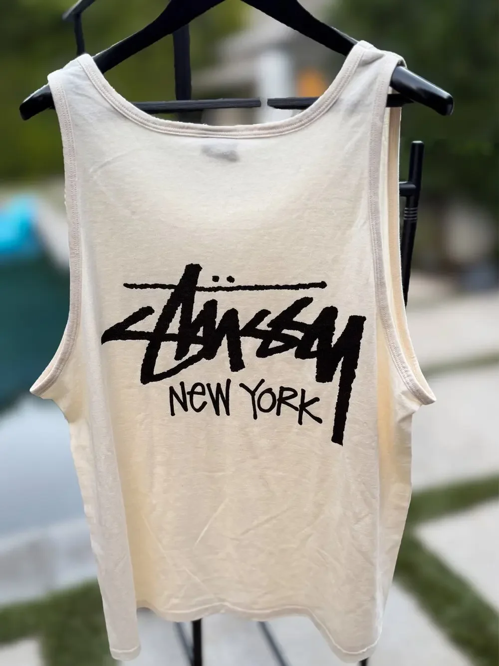 Stüssy Honolulu Chapter Tank Top Teal Blue XXL Cut Tag NWOT Hawaii Logo